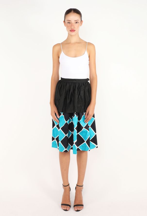 Saint Laurent Harlequin Cotton Skirt, Spring 1983 - 4