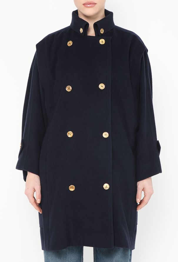 Céline Vintage Felted Military Jacket - 4