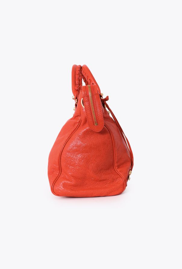 Balenciaga Orange Lambskin Velo Bag - 6 Balenciaga Orange Lambskin Velo Bag - 6