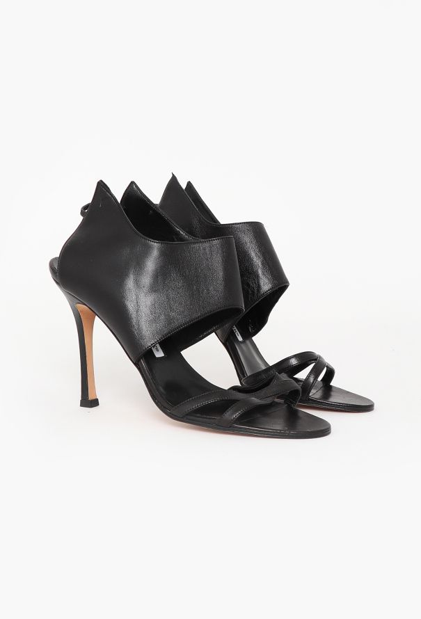 Manolo Blahnik 2010 Cut-Out Leather Heels - 3