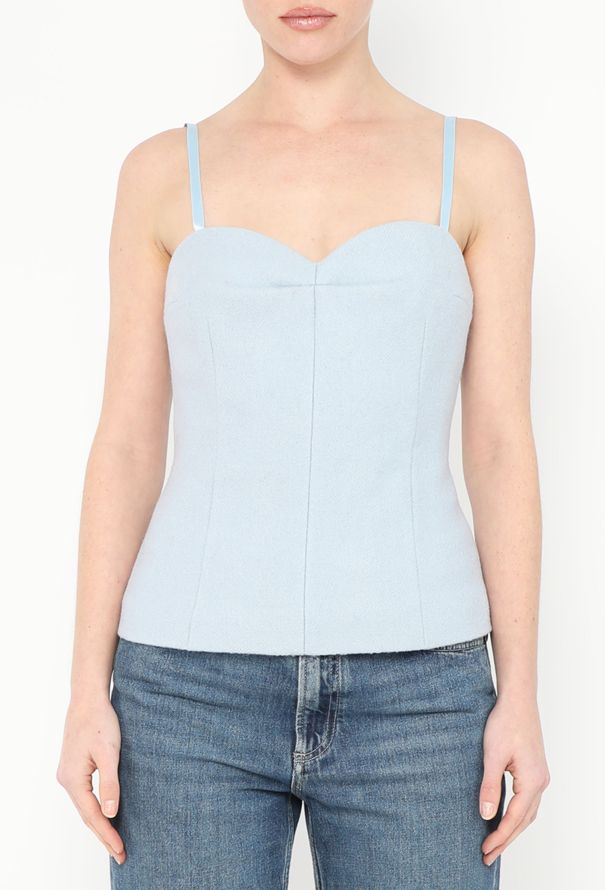 Miu Miu Early 2000s Felted Bustier Top - 1