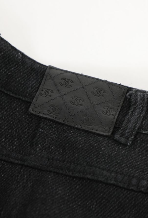 Chanel 2019 Wide-Leg Belted Jeans - 6