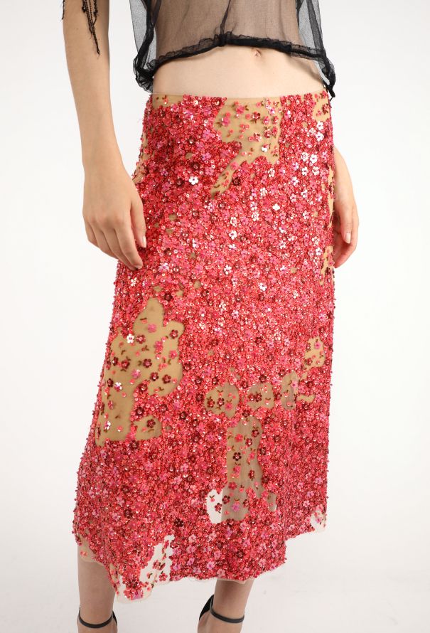 Dries Van Noten Hand-Embroidered Sequin Skirt, F/W 2000 - 3