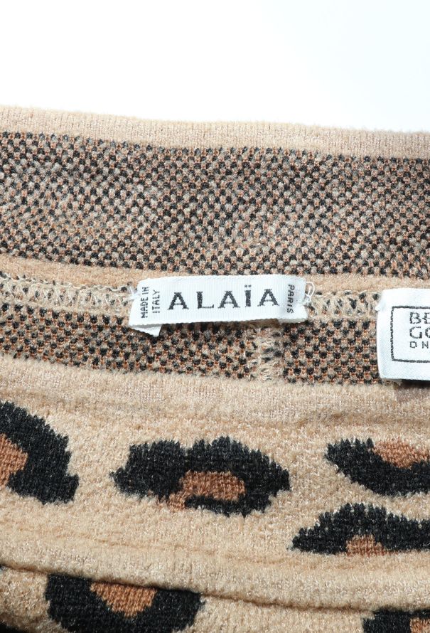 Alaïa Iconic F/W 1991 Leopard Knit Skirt - 8