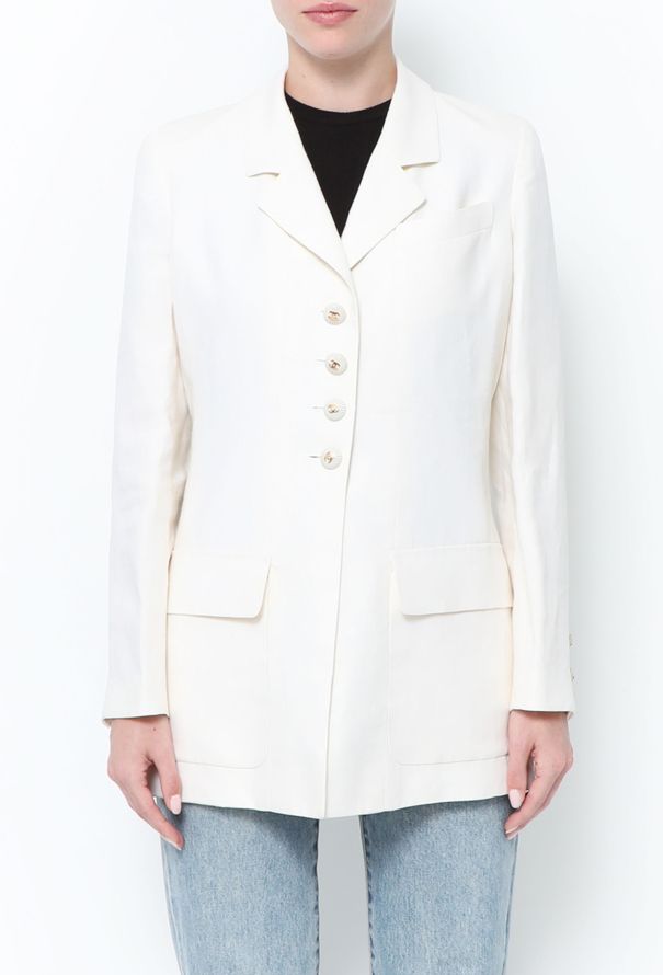 Chanel ICONIC S/S 1996 Linen 'CC' Jacket - 1