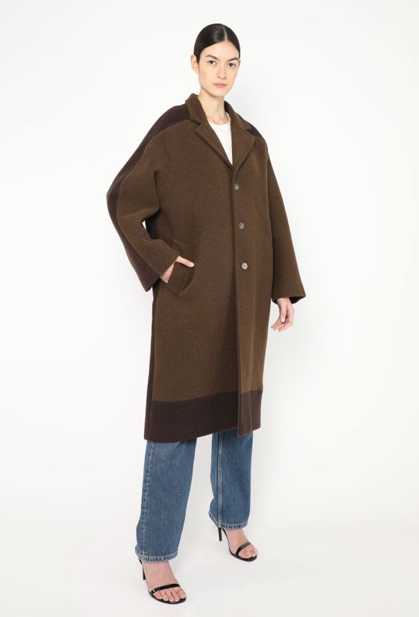 Céline F/W 2018 Patchwork Chevron Coat - 5