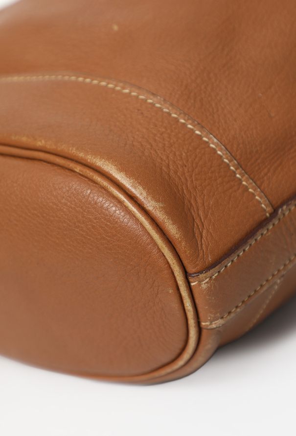 Hermès Vintage Gold Courchevel Market Bag PM - 8