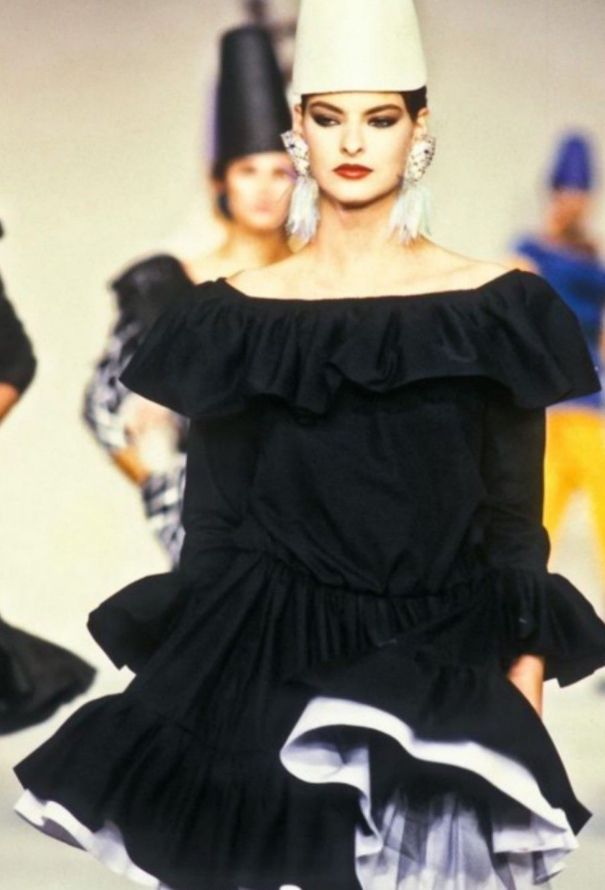 Saint Laurent Tiered Ruffle Skirt, S/S 1988 - 2