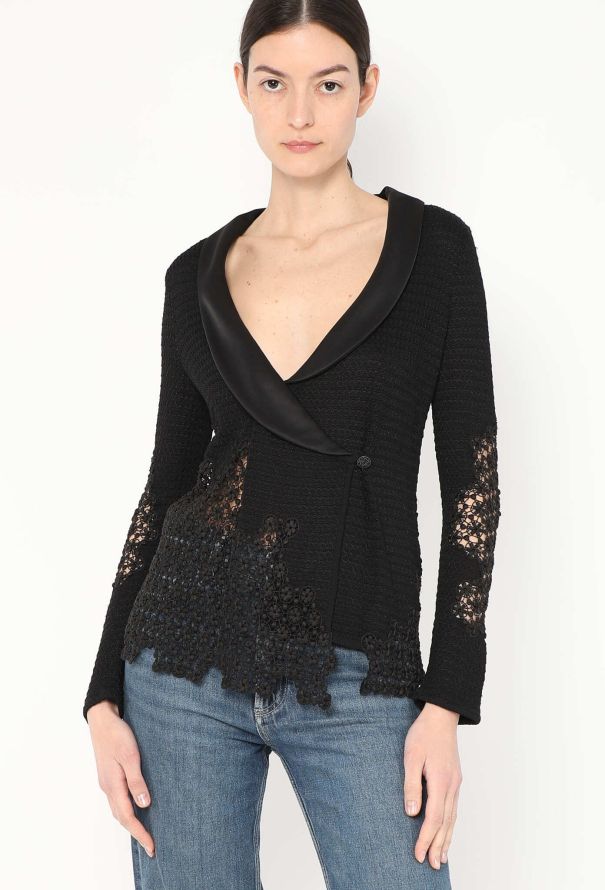 Chanel S/S 2011 Embroidered Smoking Cardigan - 1