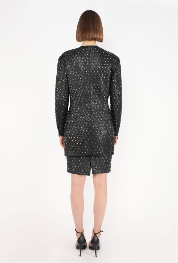 Gianni Versace Studded Leather Coat Dress, F/W 1989 - 6