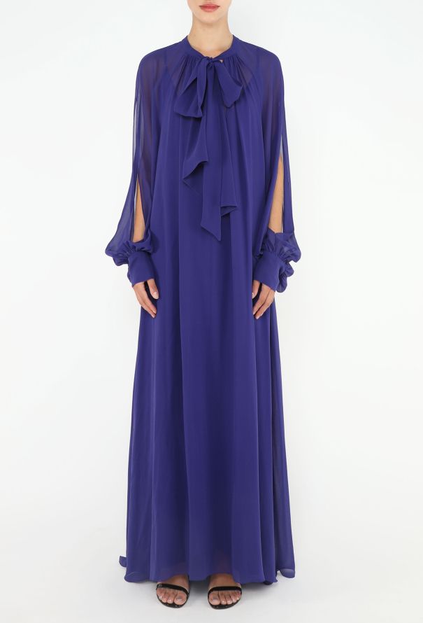 Lanvin S/S 2017 Chiffon Overlay Gown - 5