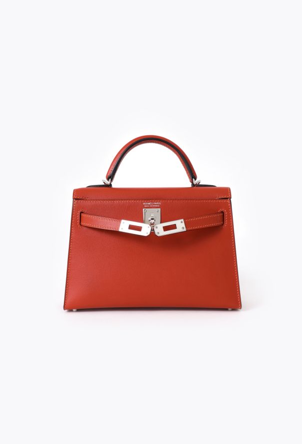 Hermès Red Swift Mini Kelly II Sellier - 3 Hermès Red Swift Mini Kelly II Sellier - 3