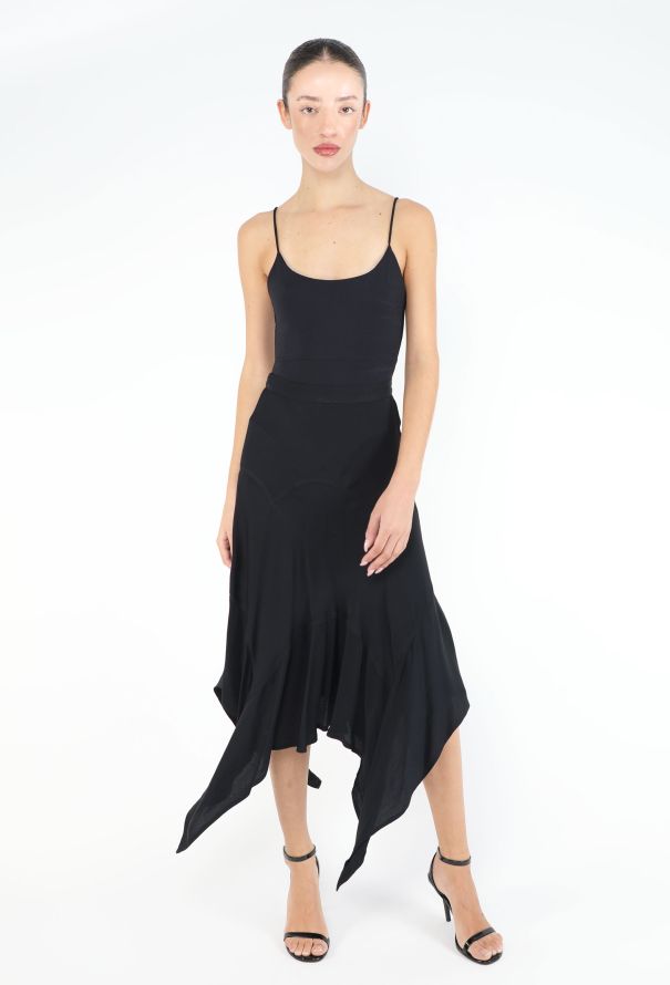 Saint Laurent Tom Ford 2004 Asymmetrical Flared Skirt - 1