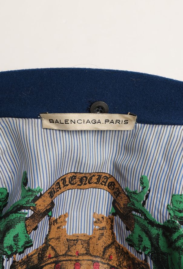 Balenciaga F/W 2007 Collegiate Fur Collar Blazer - 9