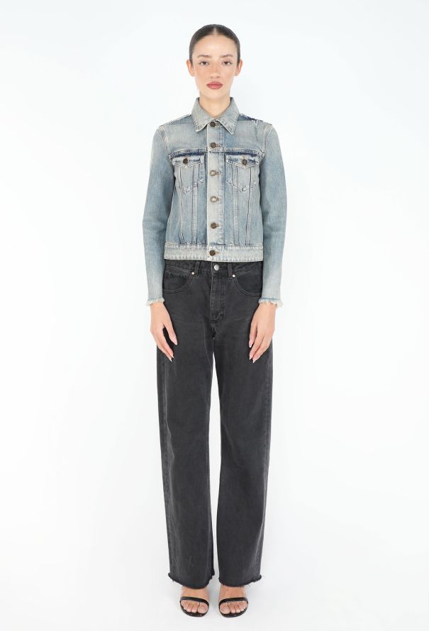 Saint Laurent 2019 Stone-Washed Denim Jacket - 3