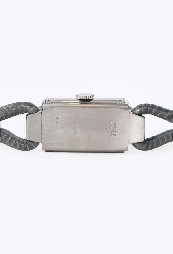 Jaeger-LeCoultre Vintage Steel Reverso Cordonnet Watch, 1935 - 8