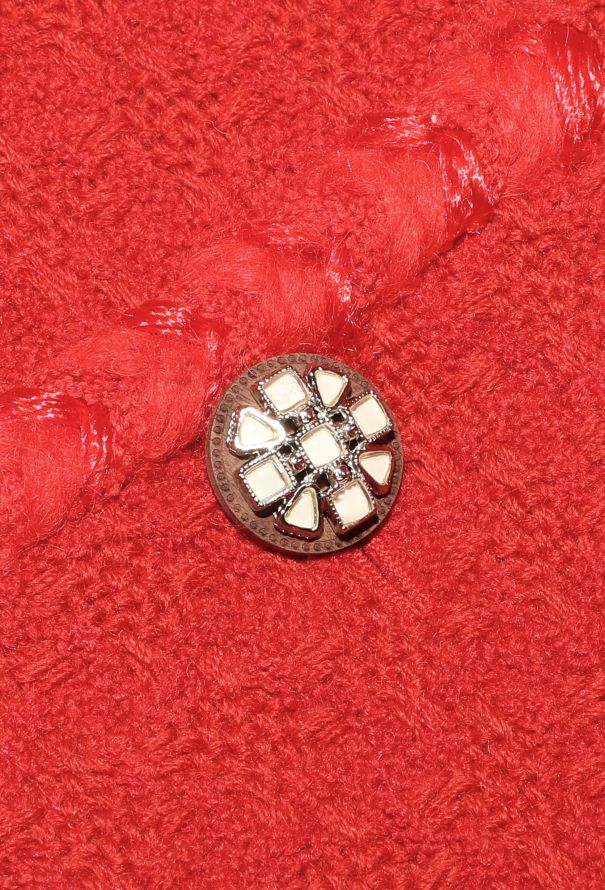 Chanel F/W 2019 Braided Tweed Gripoix Jacket - 7