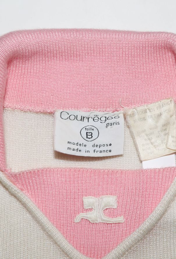 Courrèges Bicolor Mod Skirt Ensemble, 1960s - 7
