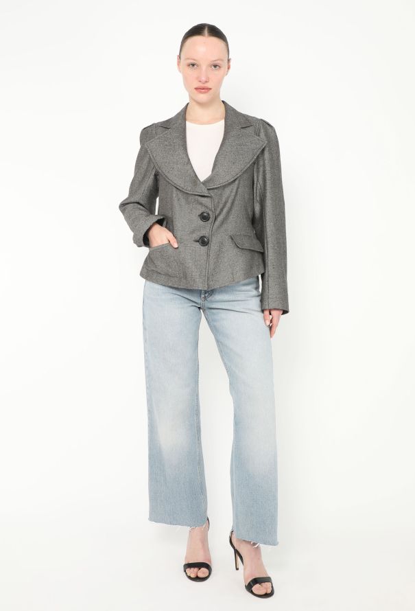 Vivienne Westwood '90s Anglomania Sculpted Lapel Blazer - 4