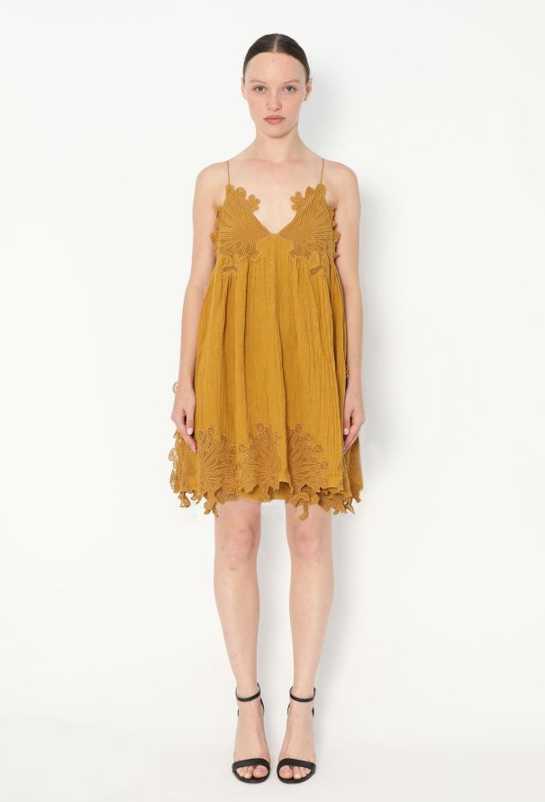 Chloé S/S 2015 Guipure Silk Slip Dress - 1