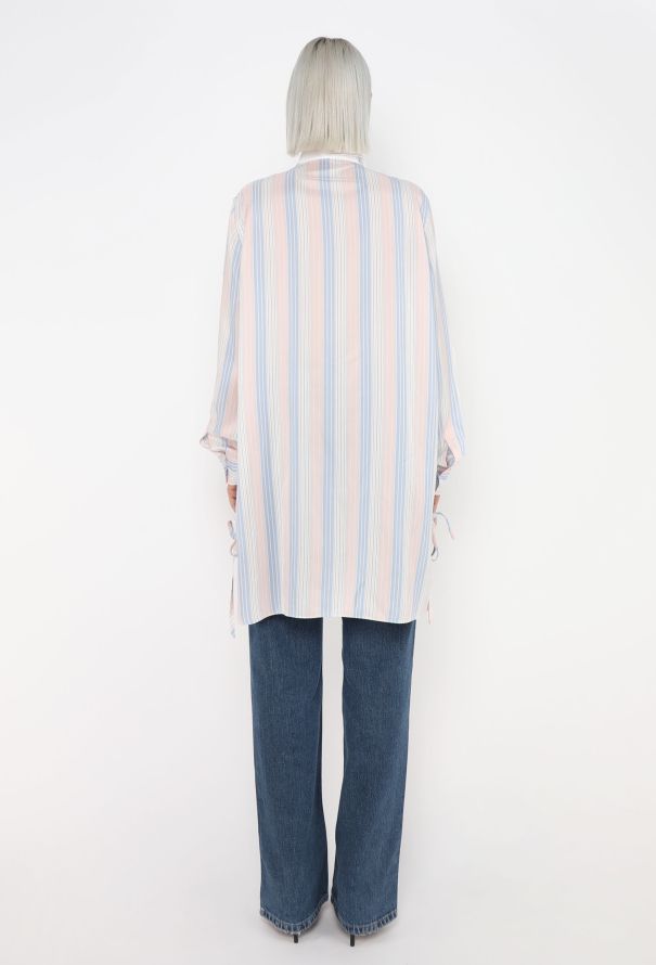 Loewe Asymmetrical Striped Bib Tunic - 4