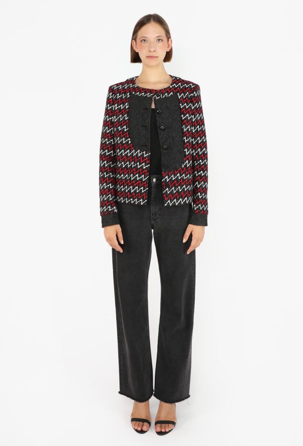 Chanel Tweed Chevron Jacket, 2015 - 4