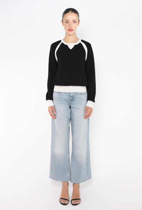 Chanel 2020 Bicolor Cashmere Sweater - 2