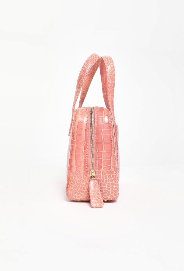 Chanel Early 2000s Alligator Bowling Bag - 5