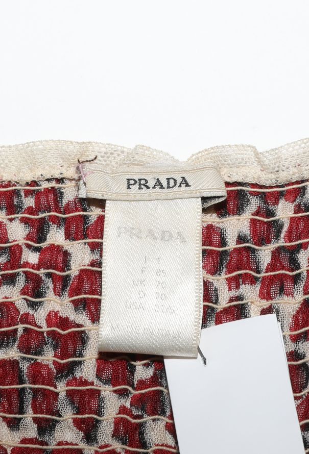 Prada Iconic S/S 2000 Heart Print Slip Dress - 6