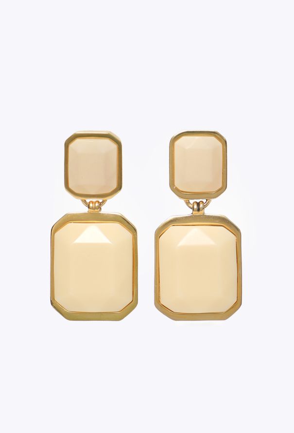 Saint Laurent S/S 2022 Gem Clip-On Earrings - 1