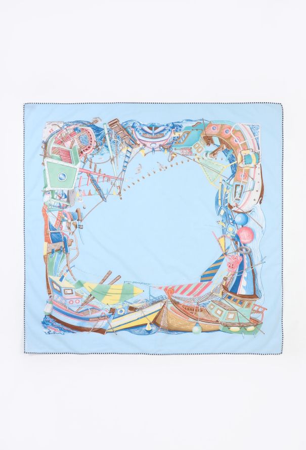 Hermès 'Bord-à-Bord' Cotton 90cm Carré, 2025 - 1