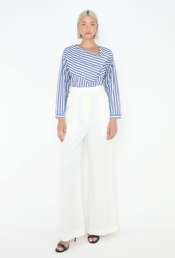 Céline Resort 2016 Striped Cowl-Neck Top - 1