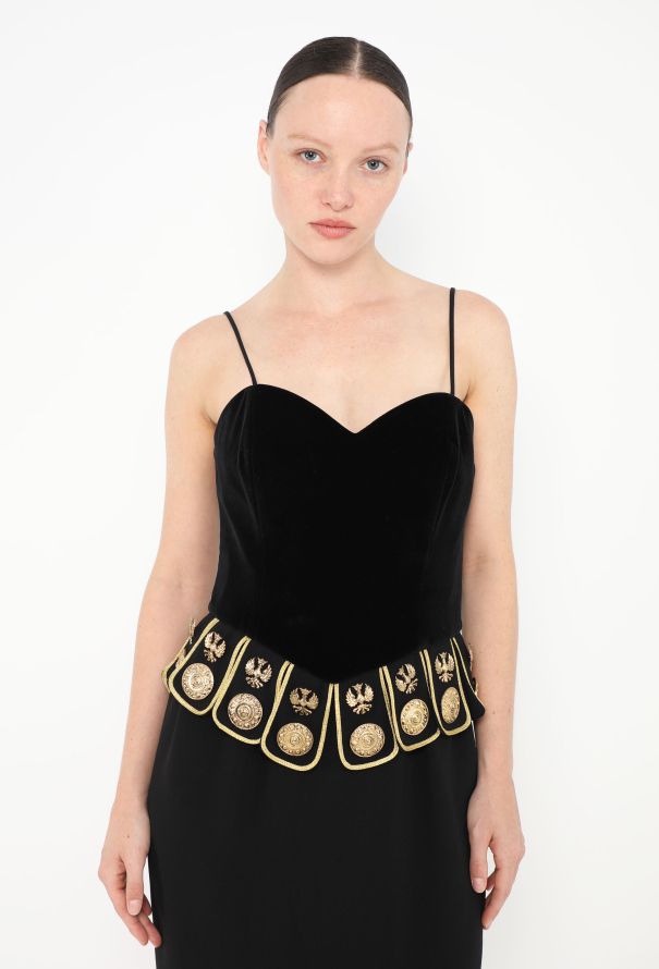 1989 Moschino Roman Centurion Dress - 3