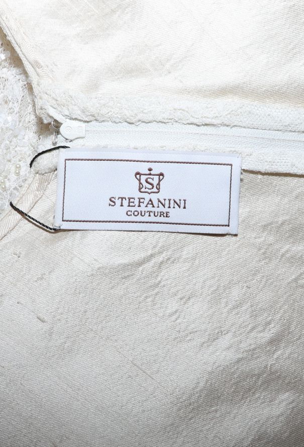 STUNNING Hand-Beaded Chantilly Bridal Dress - 6