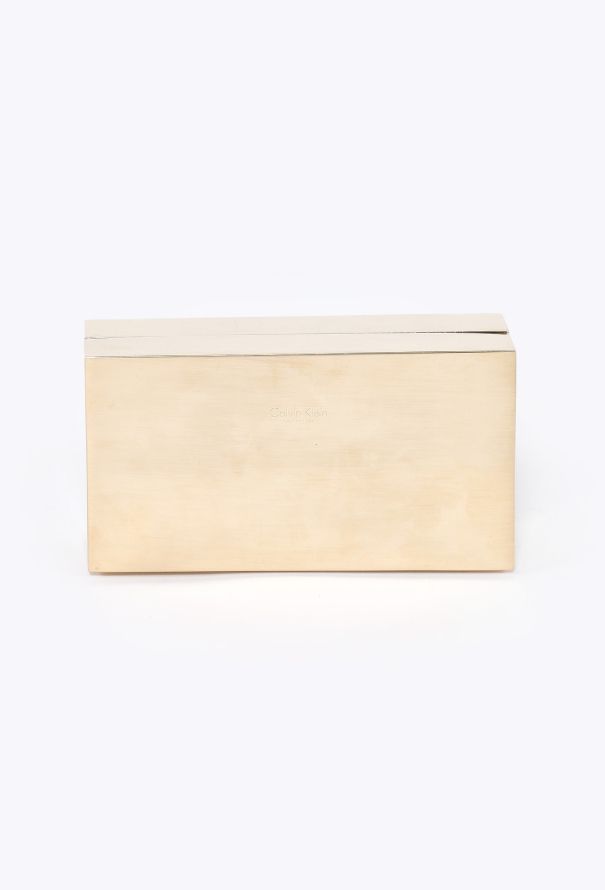 Calvin Klein Vintage Metal Box Clutch - 4
