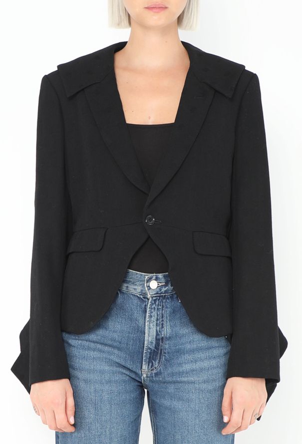 Comme des Garçons 2001 Deconstructed Twill Blazer - 5