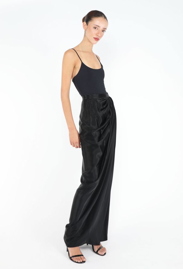 Saint Laurent Haute Couture 1985 Draped Wrap Skirt - 4