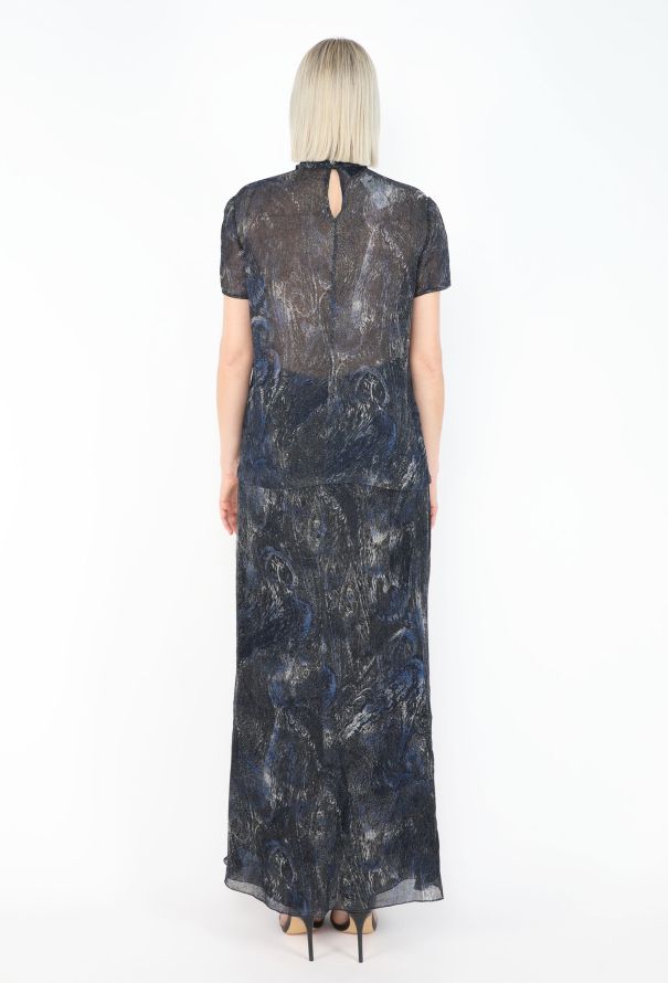 Emanuel Ungaro Iridescent Maxi Skirt Ensemble, 2000 - 6