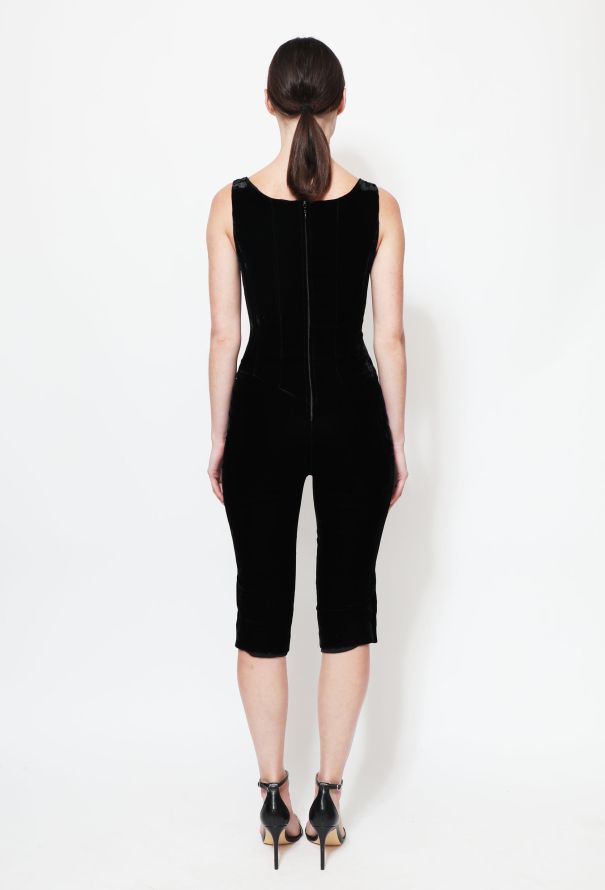 Chanel COLLECTOR F/W 1994 Velvet Jumpsuit - 7