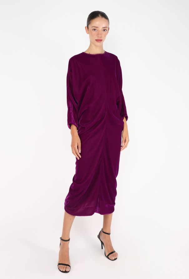 Comme des Garçons Draped Velvet Dress, F/W 2019 - 4