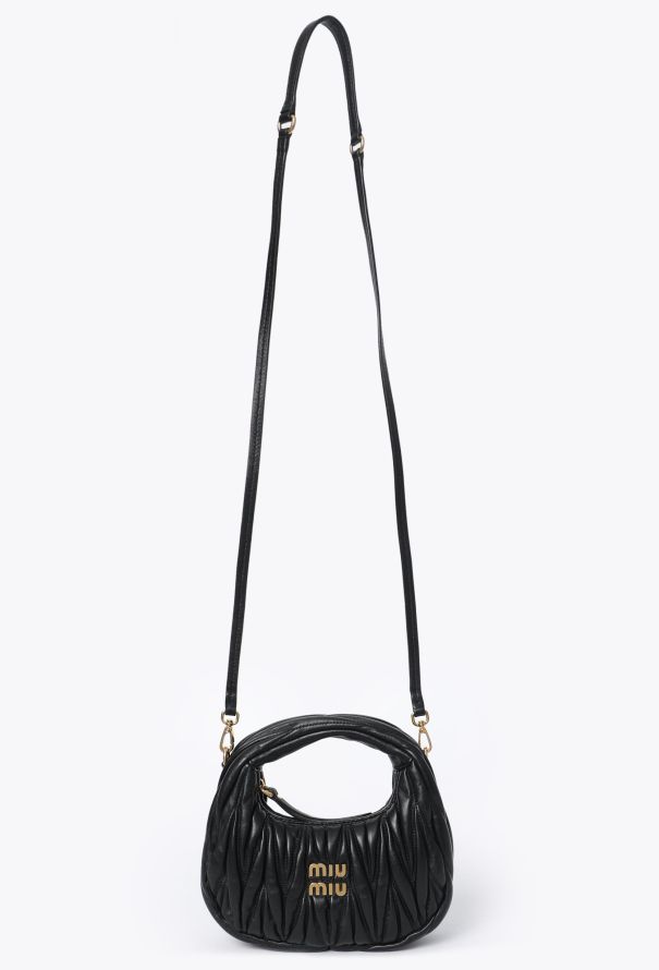 Miu Miu Mini Wander Quilted Hobo Bag - 2