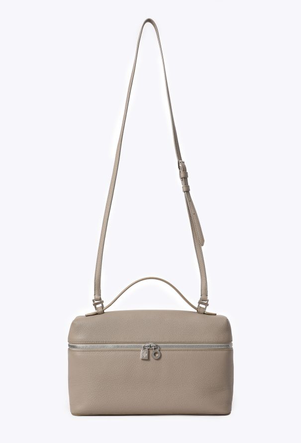 Loro Piana Taupe Extra Pocket L27 Bag - 2