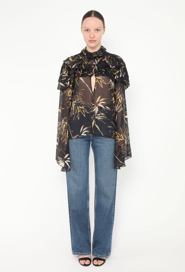 Rodarte S/S 2018 Ruffled Silk Blouse - 3 Rodarte S/S 2018 Ruffled Silk Blouse - 3