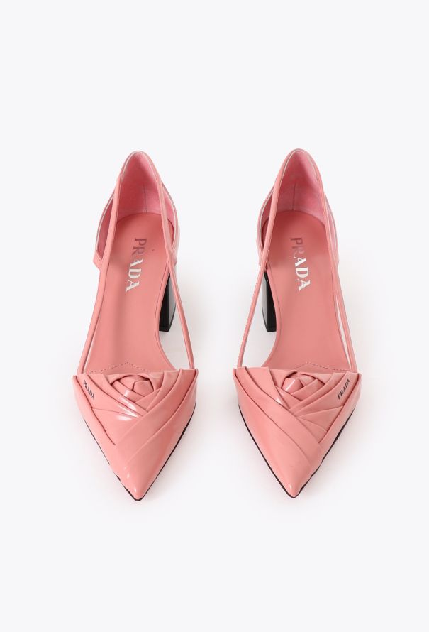 Prada F/W 2024 Sculpted Rose Pumps - 3