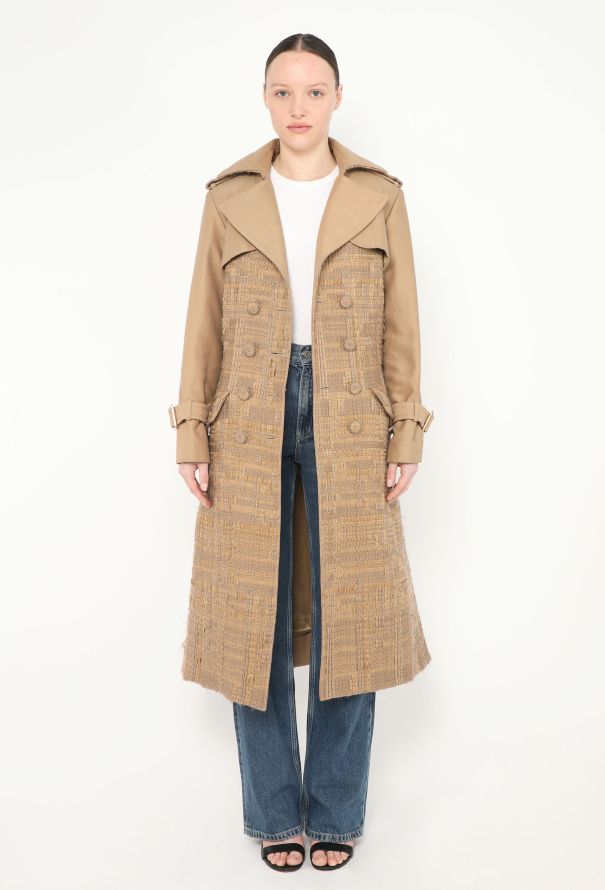 Chanel F/W 2016 Belted Tweed Trench - 3