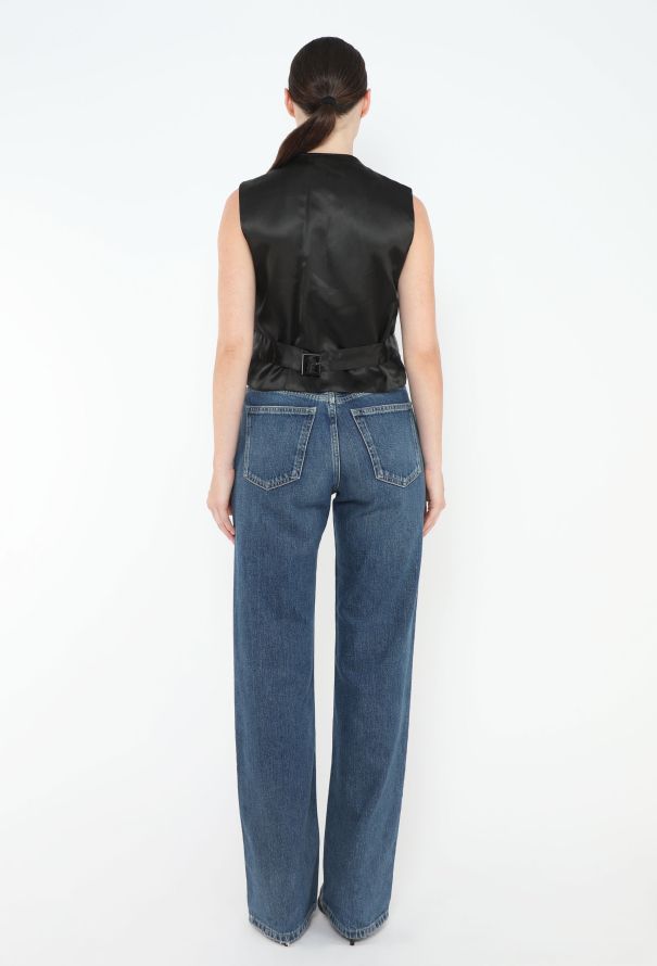 Saint Laurent F/W 1991 Embellished Velvet Vest - 5