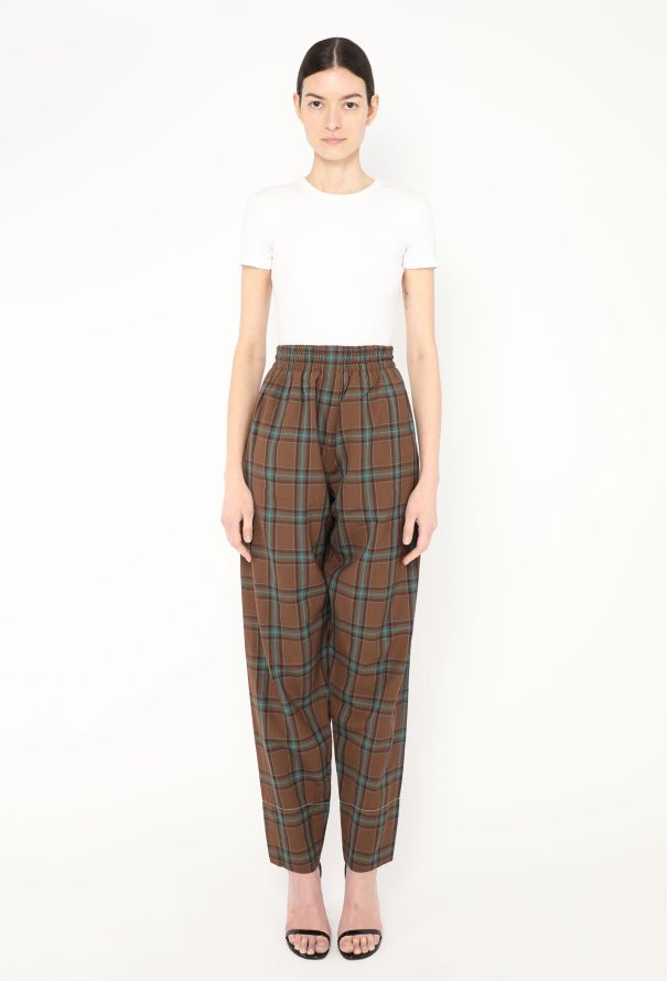 Céline 2017 Checkered Cotton Trousers - 3 Céline 2017 Checkered Cotton Trousers - 3