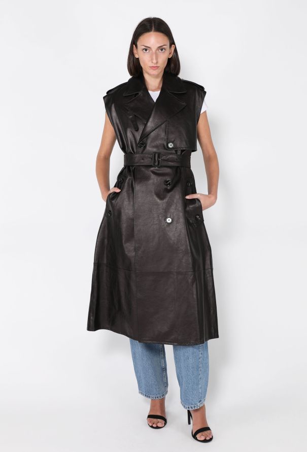 Bottega Veneta Leather Trench Vest, 2019 - 2