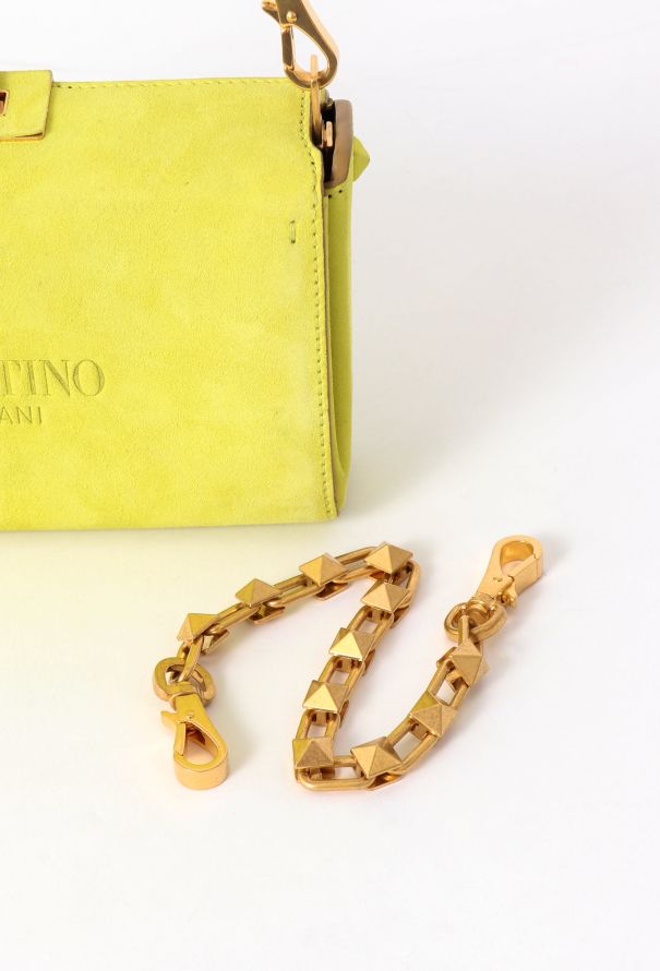 Valentino Yellow Suede Clutch - 12 Valentino Yellow Suede Clutch - 12