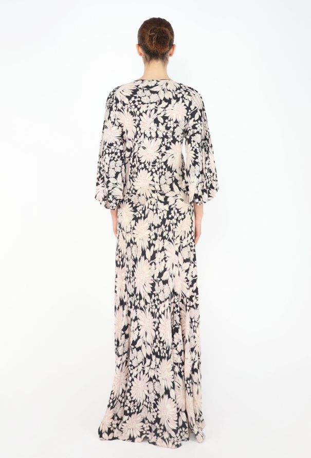 Antique Printed Silk Kaftan - 4
